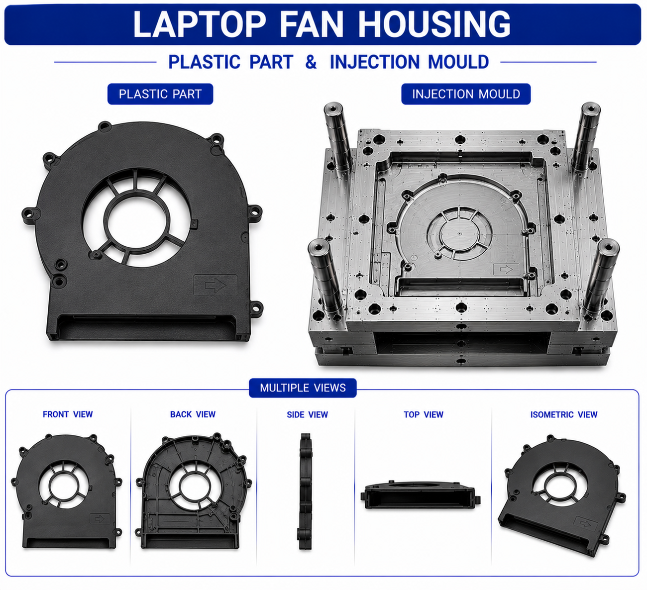 Laptop Plastic Fan Housing